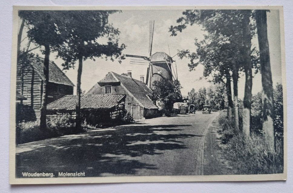 Woudenberg, Molenzicht / oldtimers, Ophalen of Verzenden, Voor 1920, Ongelopen, Utrecht