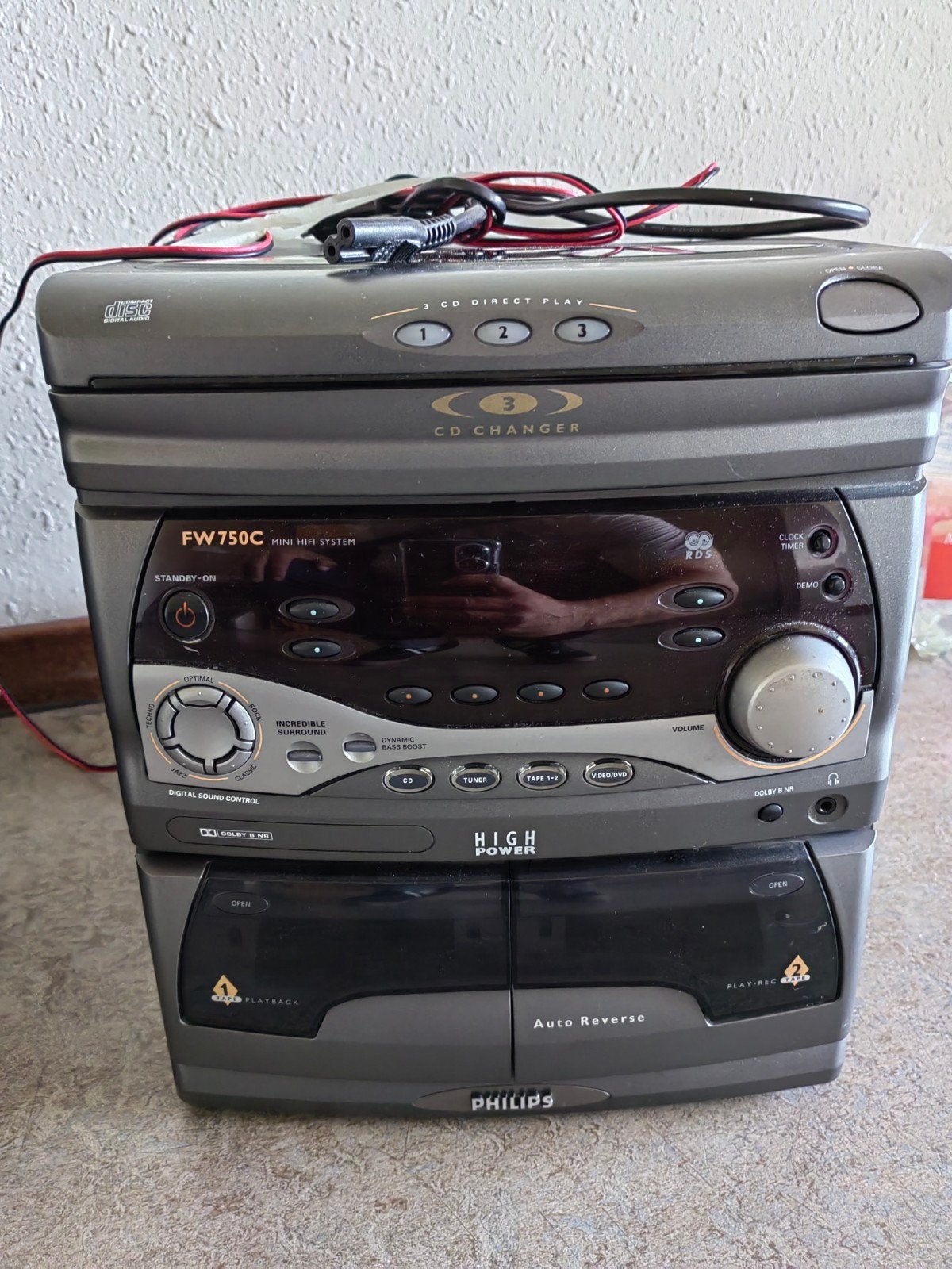 Philips FW750C Mini Hifi Systeem met CD-wisselaar, Philips, Gebruikt, Tuner of Radio, Ophalen of Verzenden