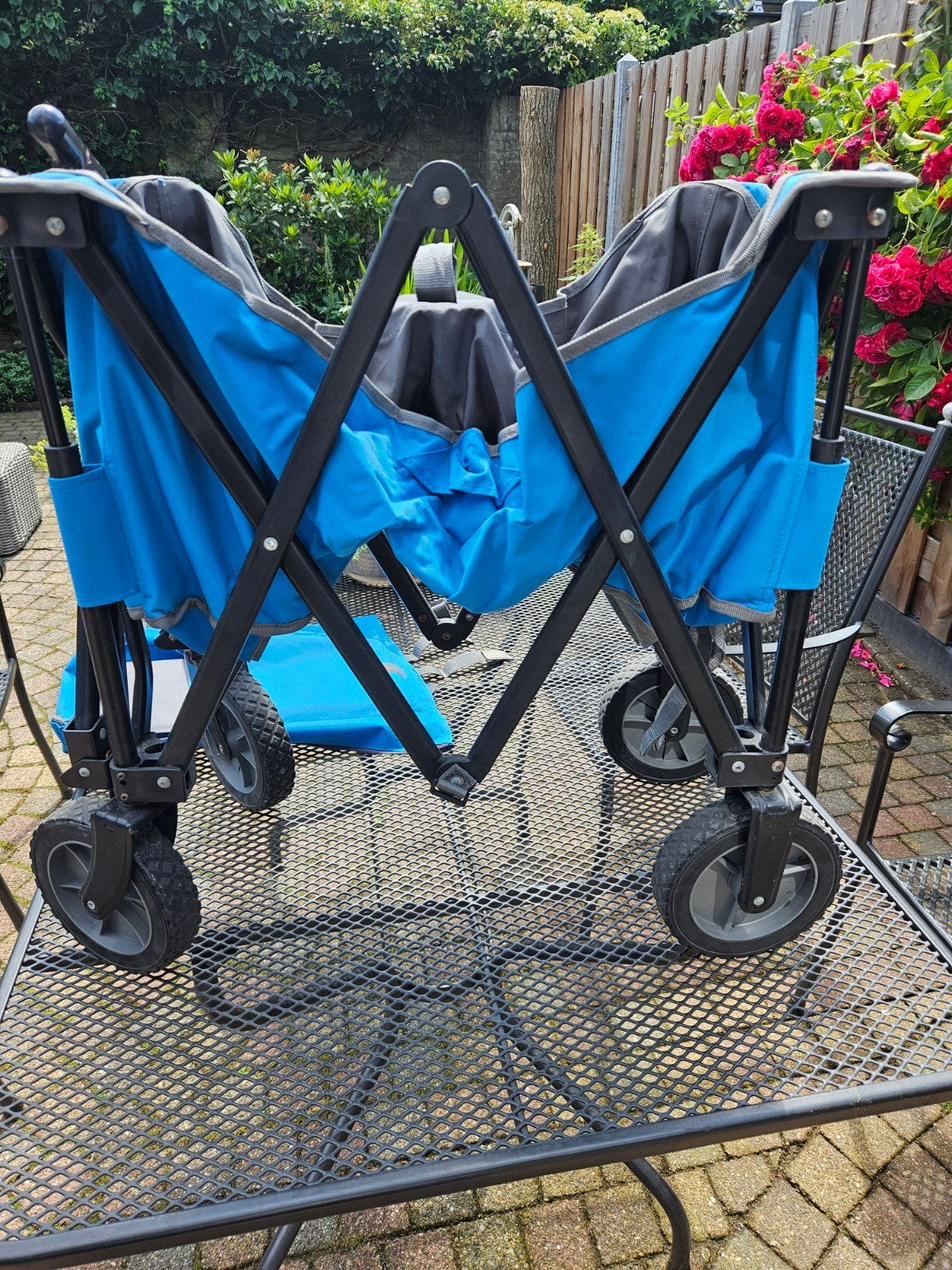 Te koop bolderkar blauw, Ophalen of Verzenden