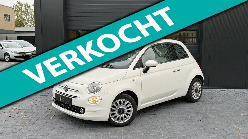 Fiat 500 1.2 Star | Incl btw | Airco|LMV|Bluetooth, Auto's, Gebruikt, 4 cilinders, 4 stoelen, Wit