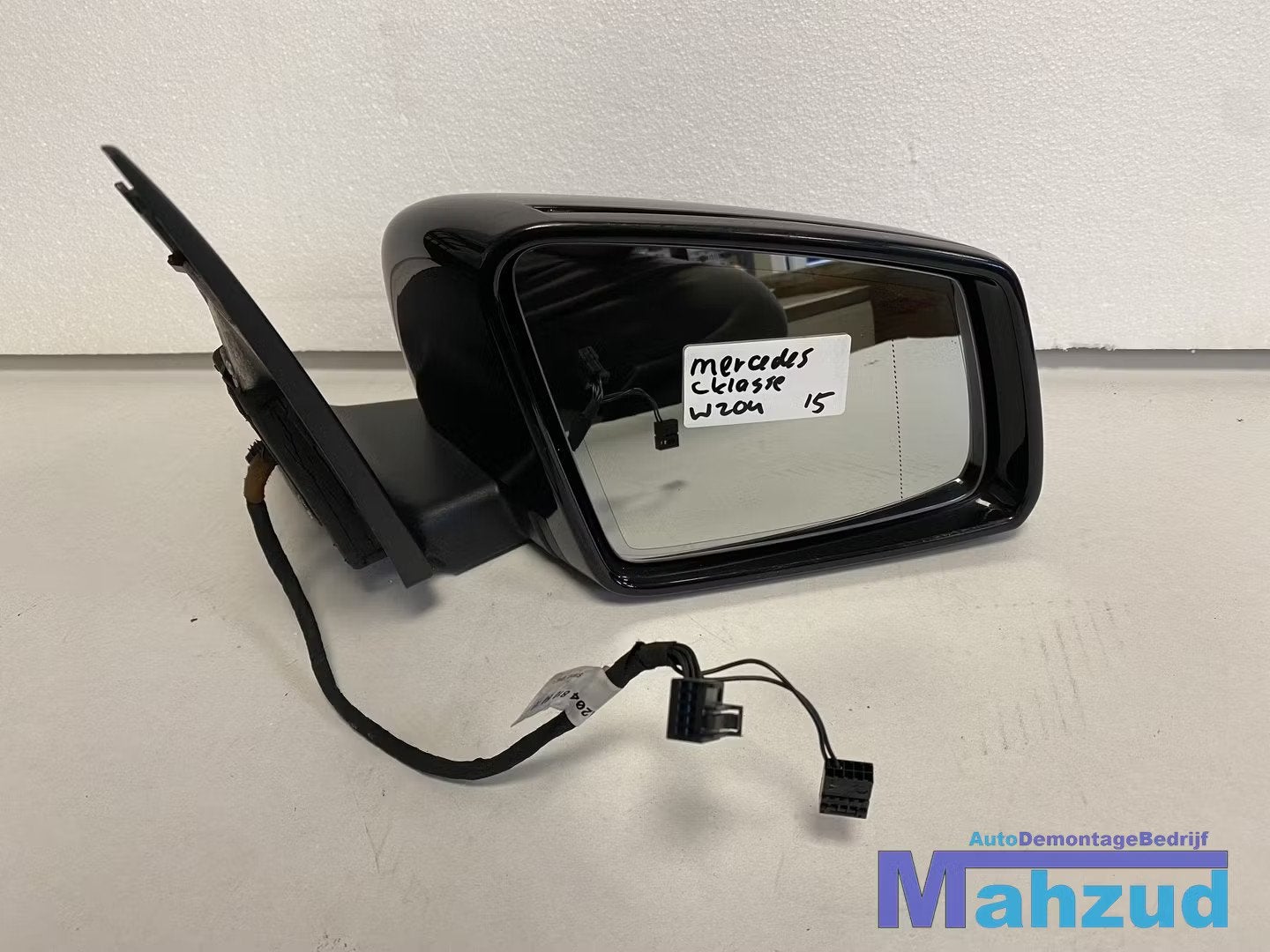 MERCEDES C KLASSE W204 Zwart rechts spiegel right mirror bla, Gebruikt, Mercedes-Benz AG, Mercedes-Benz, Ophalen of Verzenden
