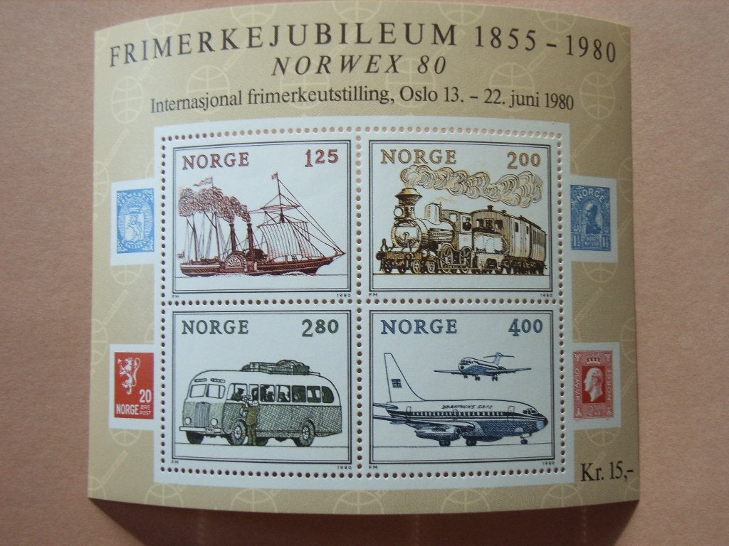 NB  Noorwegen Blok 3 Pf, Postzegels en Munten, Postzegels | Europa | Scandinavië, Ophalen of Verzenden, Noorwegen, Postfris