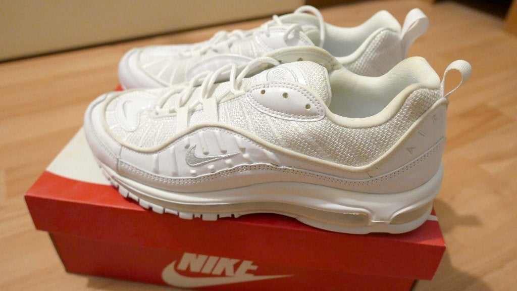 Nike Air Max 98 NEW Triple White 1 90 OG Parra Patta 45 Wit, Wit, Nike, Nieuw, Ophalen of Verzenden