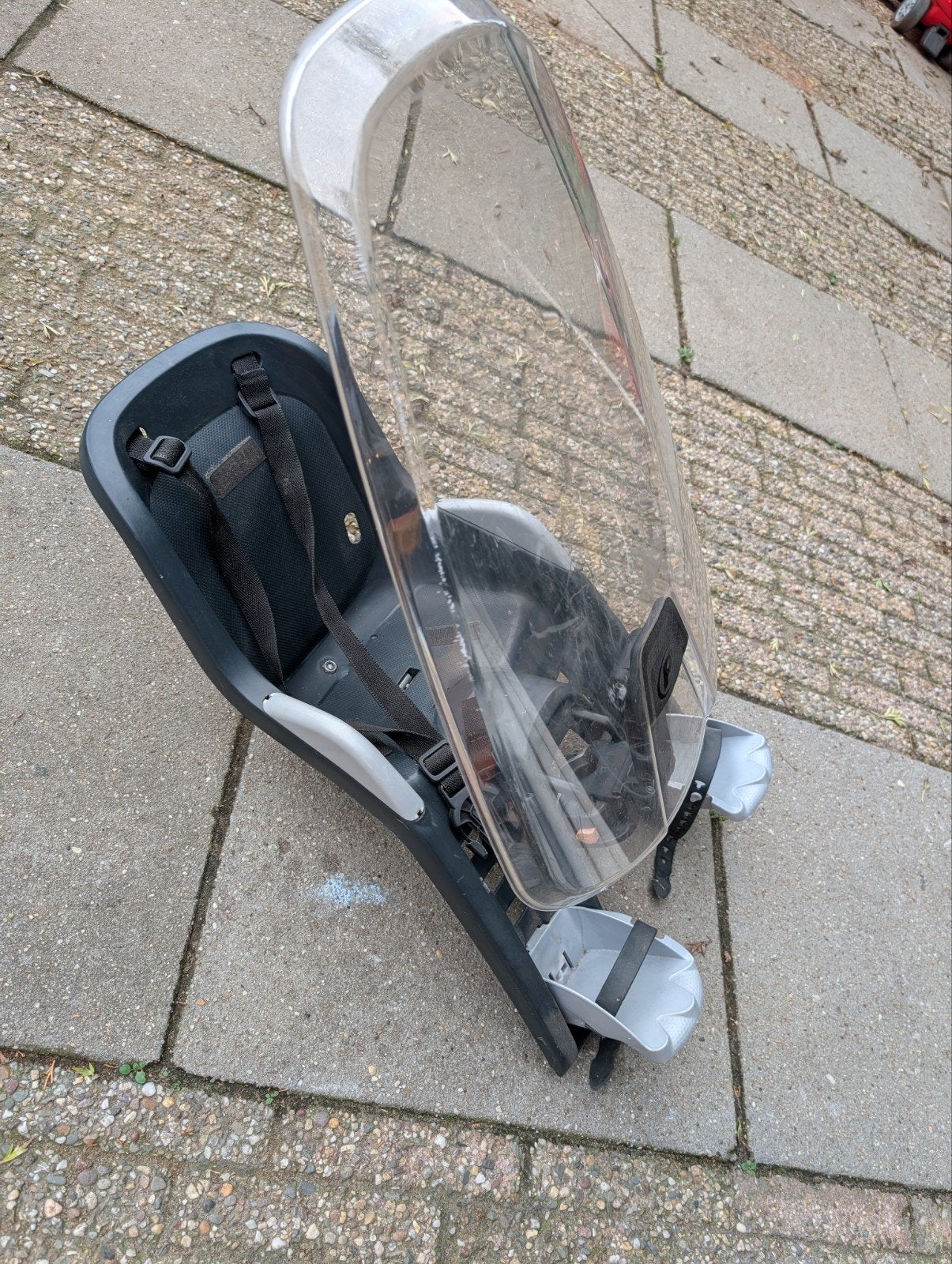 Gratis fietsstoeltje (voor), Fietsen en Brommers, Ophalen, Voorzitje, Polisport Bubbly, Gebruikt