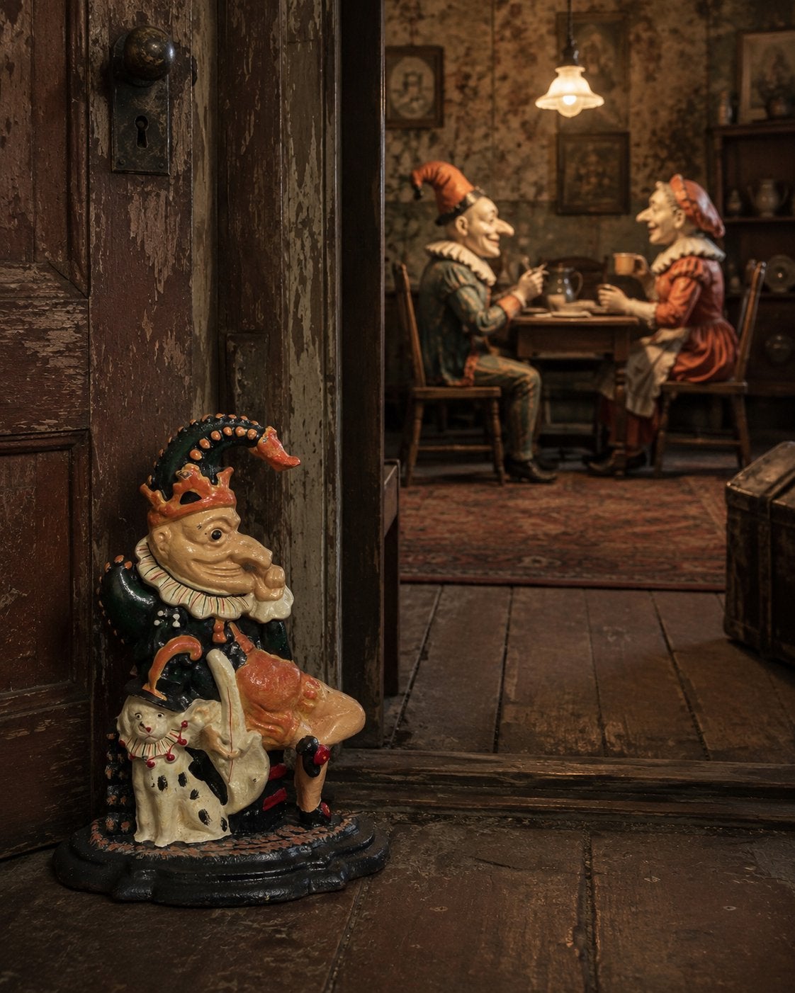 Mr. Punch, Engelse deurstopper. Begin vorige eeuw, Ophalen of Verzenden
