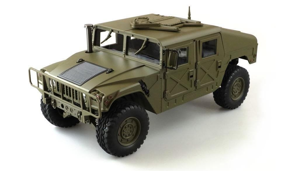 RC 4x4 U.S. Militär Truck 1:10 Army groen RTR 22417, Hobby en Vrije tijd, Modelbouw | Radiografisch | Auto's, Ophalen of Verzenden