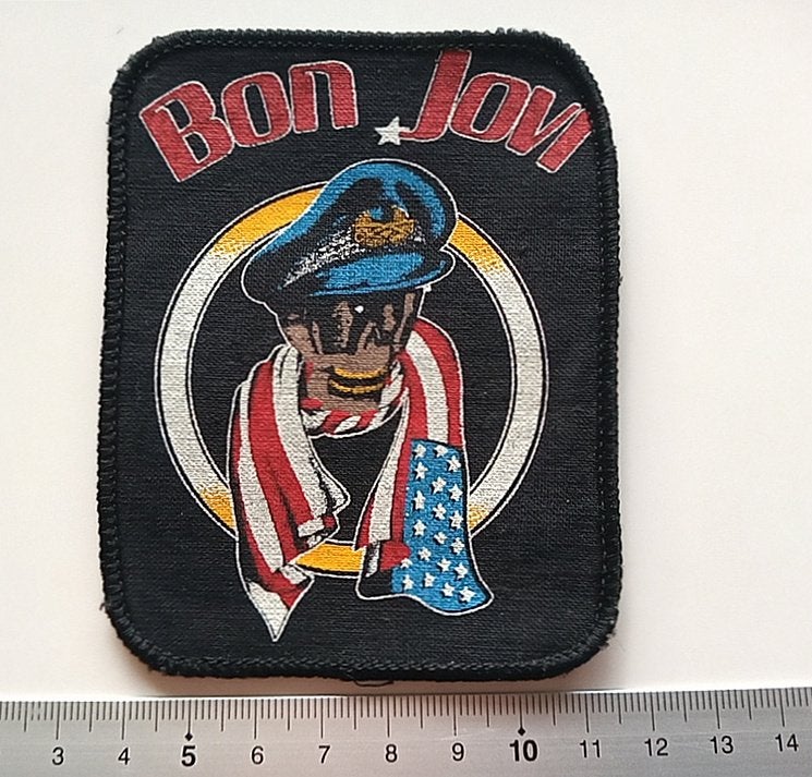 Bon Jovi zeer  zeldzame vintage Forever 1989 patch 29, Verzenden, Nieuw, Kleding
