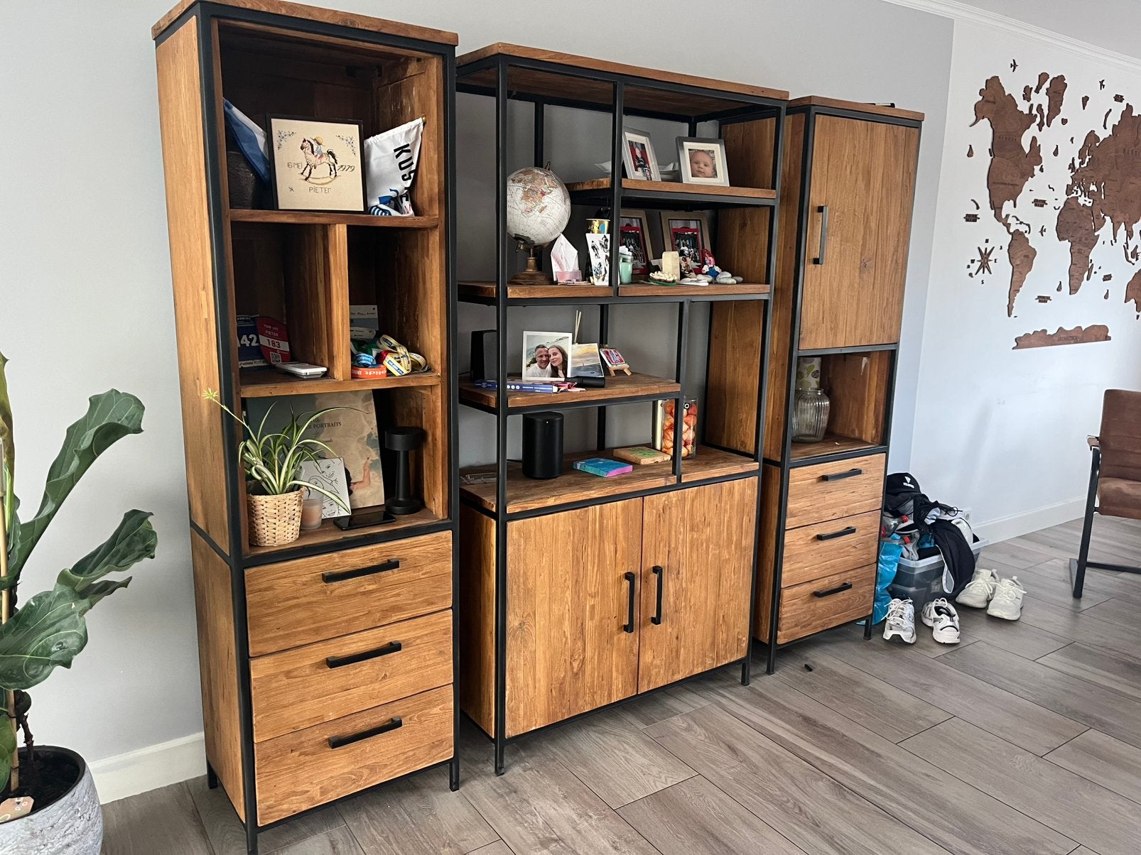 Kast 3 delen, Huis en Inrichting, Ophalen, Zo goed als nieuw, 25 tot 50 cm, 150 tot 200 cm