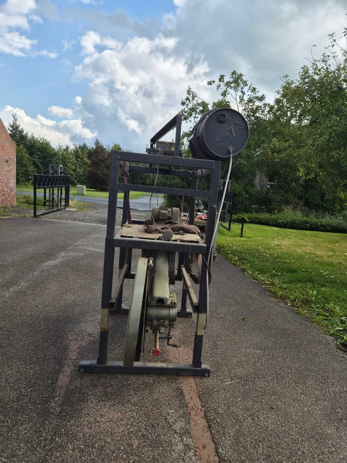 antieke lintzaag abh, Doe-het-zelf en Verbouw, Gereedschap | Zaagmachines, Ophalen, Gebruikt, 70 mm of meer, Lintzaag