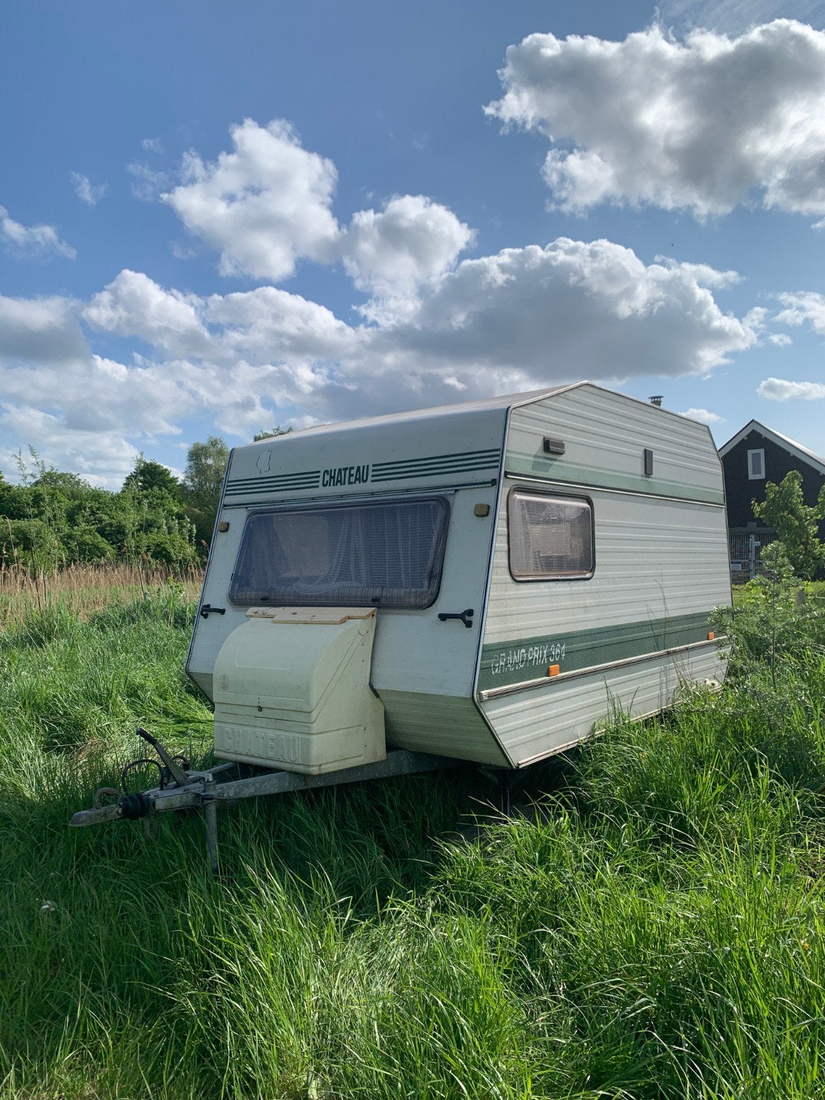 Vintage Chateau 364 Caravan incl. Voortent, Caravans en Kamperen, Chateau, Rondzit, Omvormbare zithoek, Tot en met 3