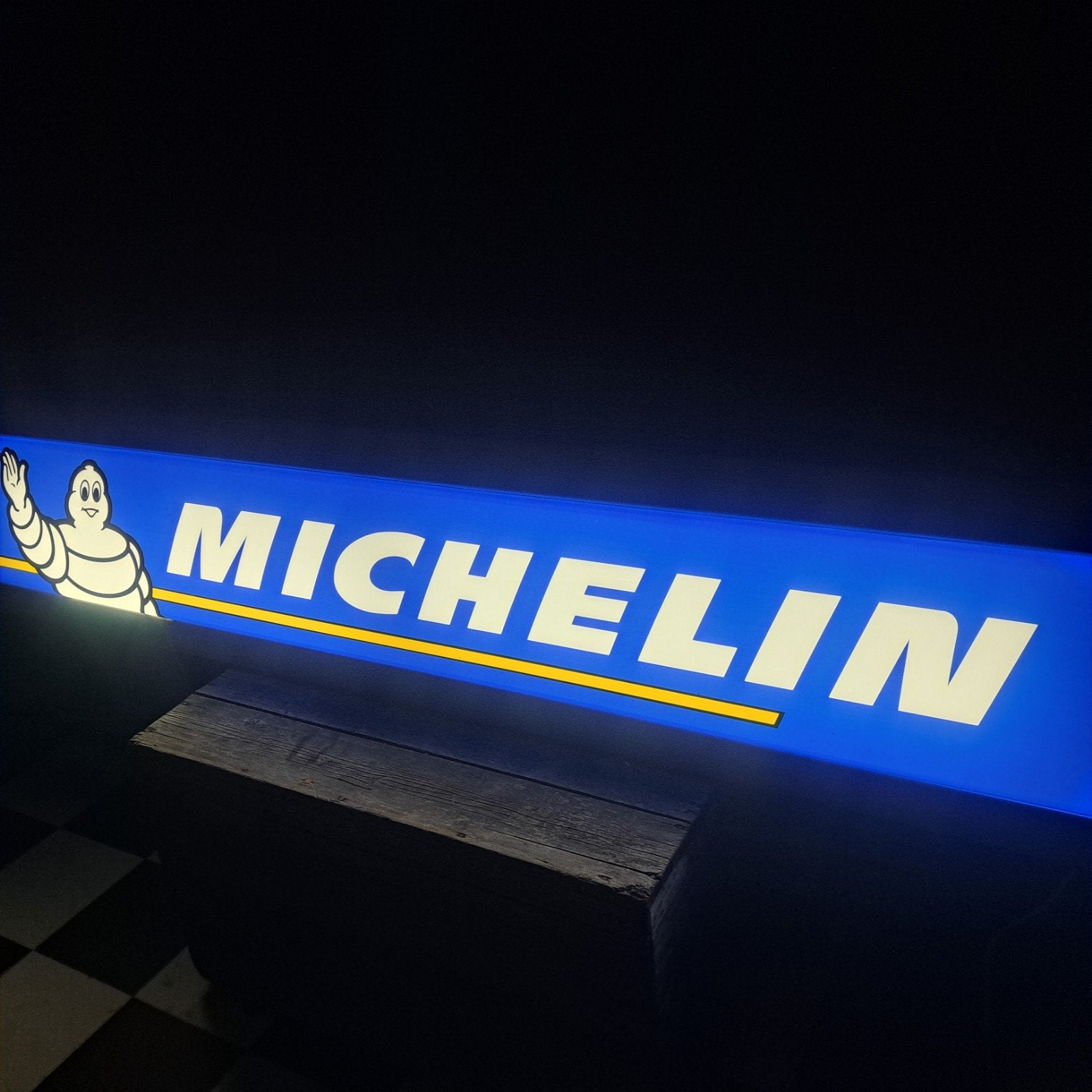Michelin bibendum lichtbak Xxl, Verzamelen, Ophalen, Gebruikt, Lichtbak of (neon) lamp