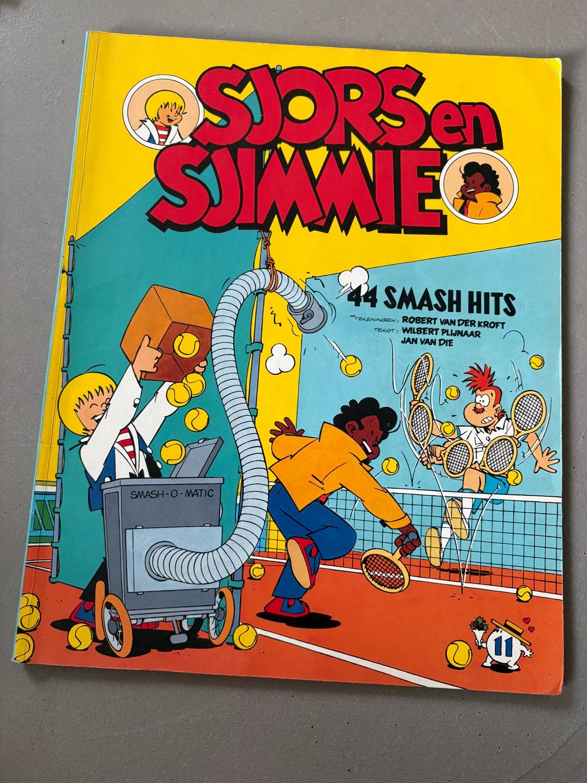 Sjors en Sjimmie: 44 Smash Hits - Tennis Stripboek, Boeken, Eén stripboek, Ophalen of Verzenden, Gelezen