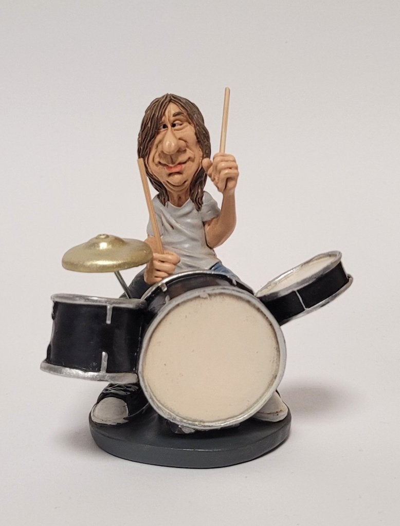 Phil Rudd ACDC Drummer beeldje by Warren Stratford decoratie, Info@deconoord.nl, Deco Noord, Nieuw, Ophalen of Verzenden