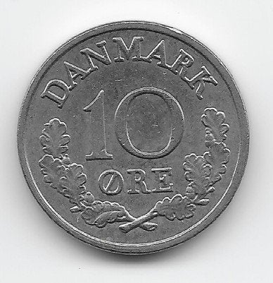 Denemarken 10 øre 1969 KM# 849.1, Verzenden, Overige landen, Losse munt