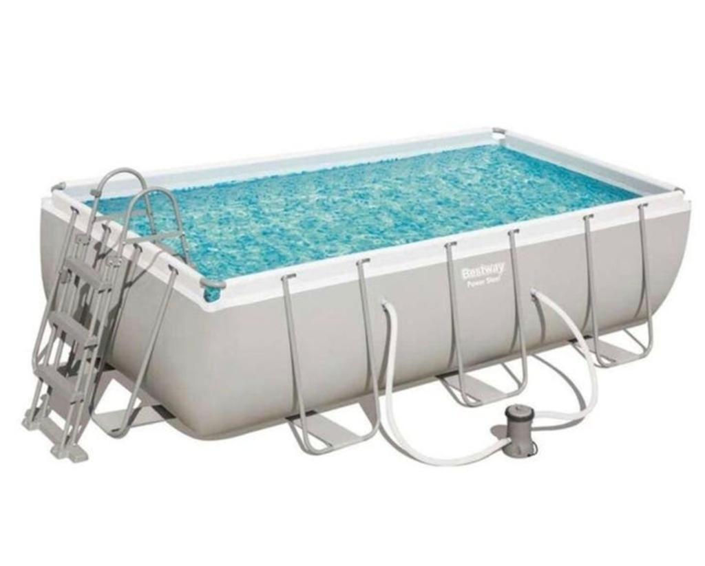 Intex Prism Frame Zwembad 4.00 x 2.00 x 1.00m met toebehoren, Ophalen, Gebruikt, 200 tot 300 cm, 80 tot 120 cm