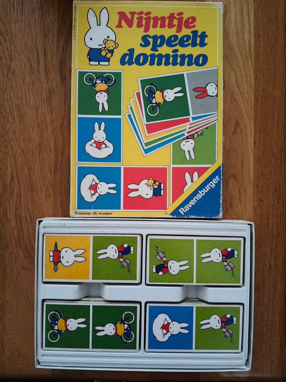 Vintage Nijntje speelt domino Ravensburger, compleet, Ophalen, Gebruikt, Overige typen