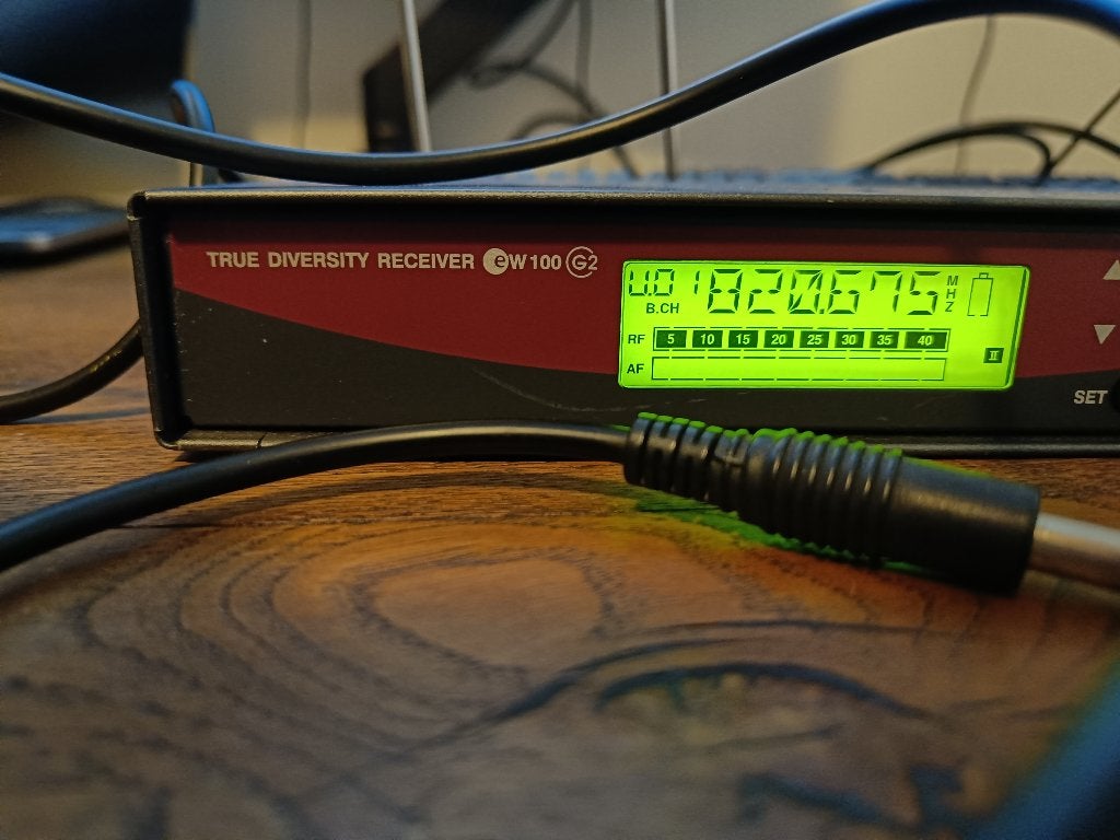 Sennheiser EW 100 G2 True Diversity Ontvanger met adapter, Ophalen of Verzenden, Gebruikt, Zender en Ontvanger