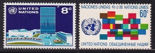 4211 - VN New York michel 238/239 postfris , VN hoofdkantoor, Verzenden, Postfris, Noord-Amerika