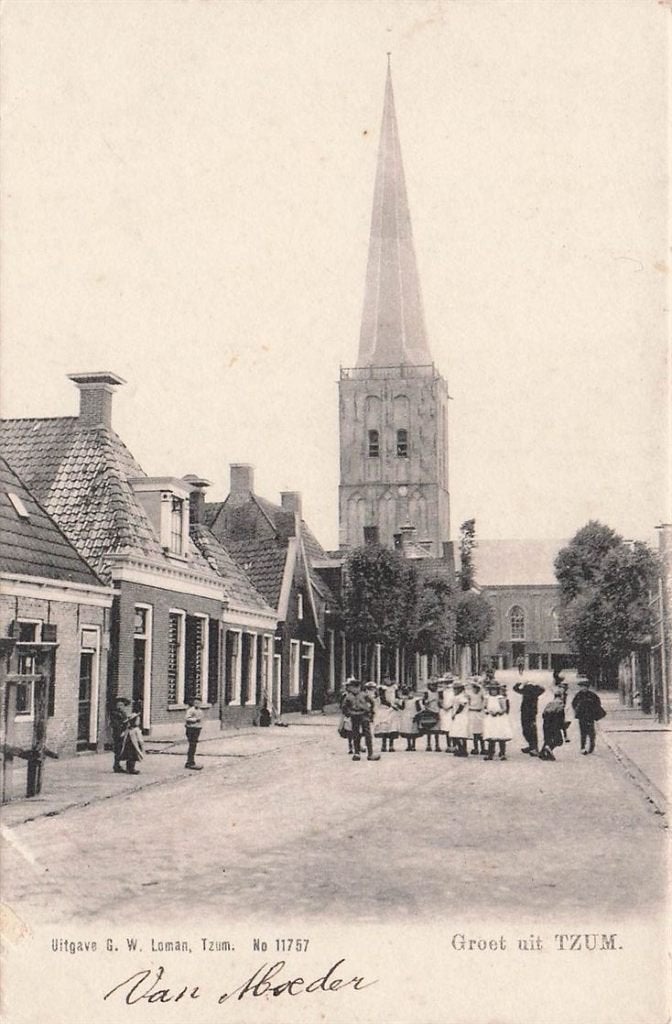 703-194-045 Tzum, Verzenden, Voor 1920, Friesland