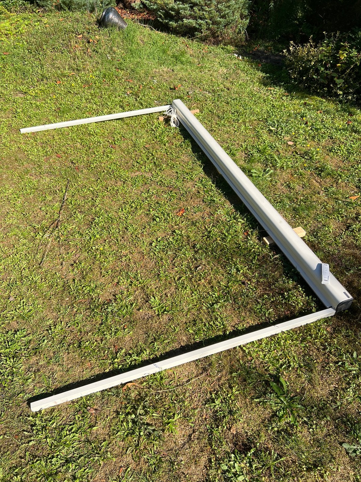 Harol Rolluik met Somfy afstandsbediening, 297,7 cm br,170 h, Ophalen, Gebruikt, Elektrisch, Rolluik