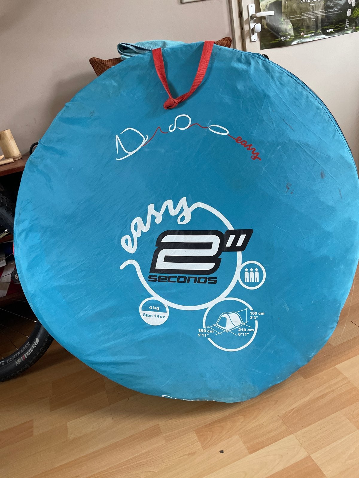 Decathlon Quechua 2 Seconds Easy Pop-up Tent, Caravans en Kamperen, Tenten, Ophalen, Gebruikt, Tot en met 3