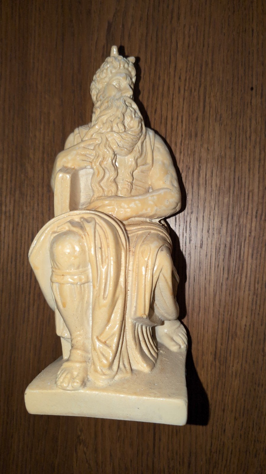 Vintage beeld Mozes, religieuze sculptuur, Ophalen of Verzenden