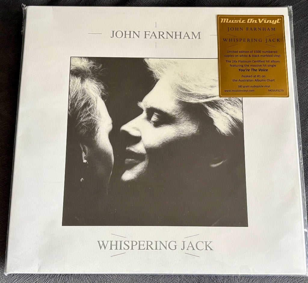 LP - John Farnham : Whispering Jack (White & Black Marbled), Ophalen, 1980 - 1989, 12 inch, Nieuw in verpakking