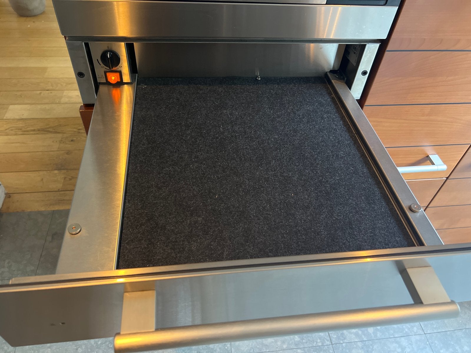 Inbouw warmhoudlade - RVS, Ophalen, Minder dan 45 cm, Overige merken, Oven