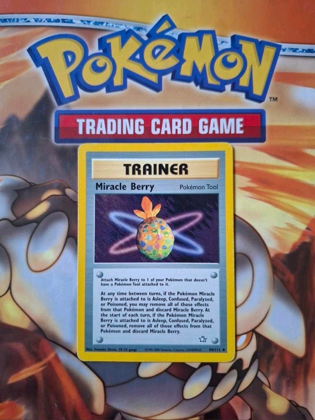 Miracle berry 94/111 Neo Genesis pokemon kaart, Ophalen of Verzenden, Gebruikt, Losse kaart