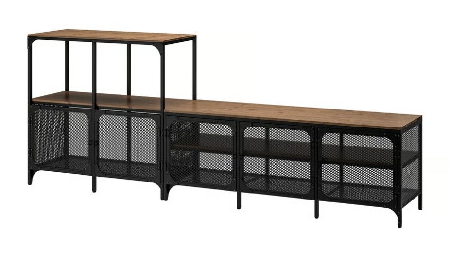 IKEA FJALLBO tv-meubel 2-delig, Huis en Inrichting, Ophalen, 100 tot 150 cm, Zo goed als nieuw, Minder dan 100 cm
