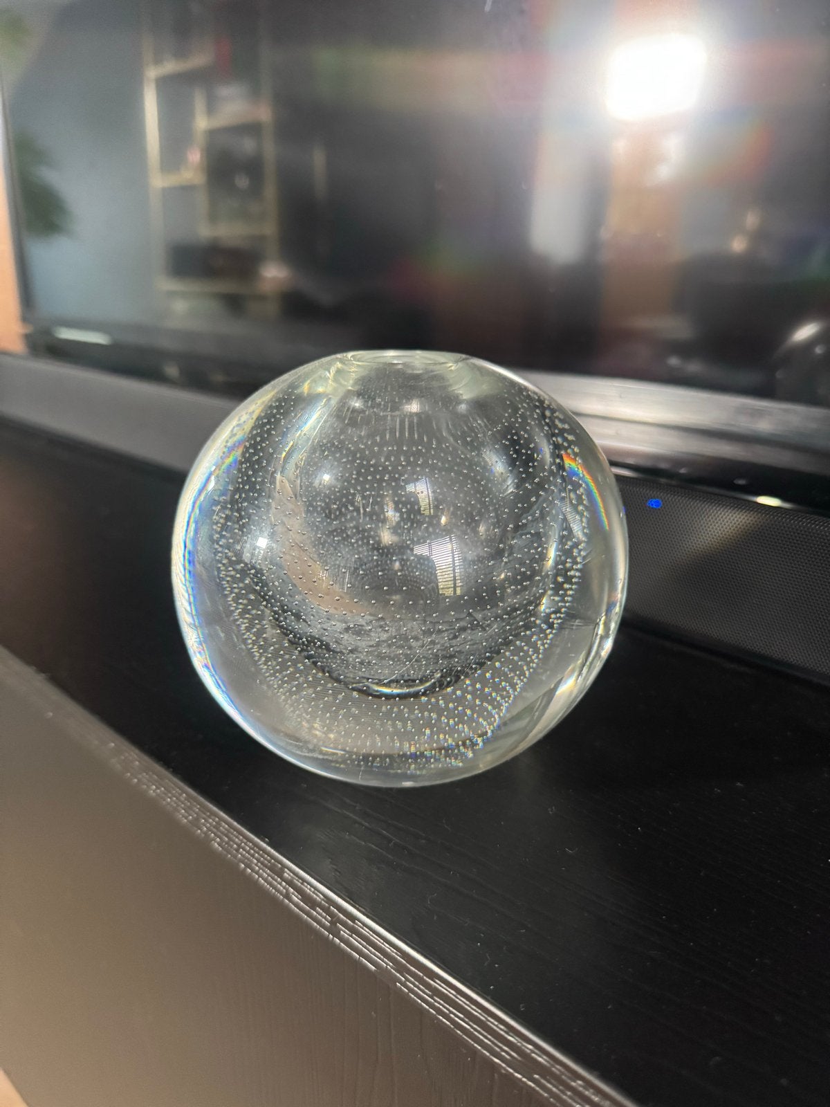 Copier Glazen spijkerbol en vaasje met bubbels, Ophalen of Verzenden