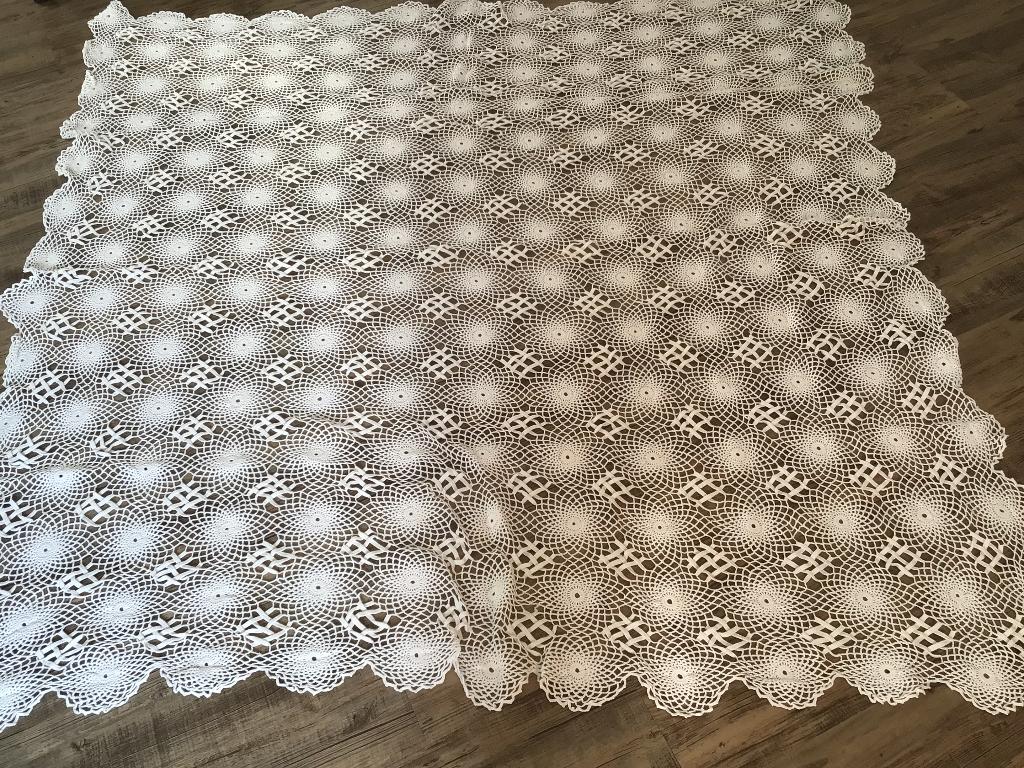 Sprei vintage, Huis en Inrichting, Woonaccessoires | Plaids en Woondekens, Ophalen, Gebruikt