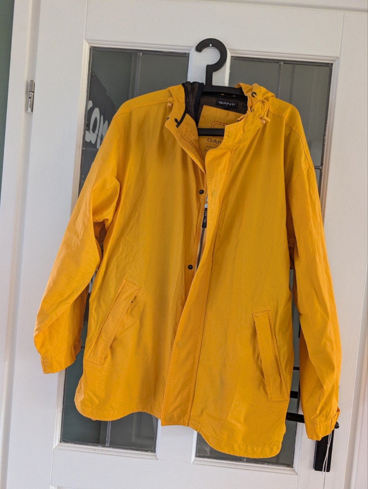 GANT Navigator Hood Gele Jas Maat L, Maat 52/54 (L), GANT, Geel, Ophalen of Verzenden