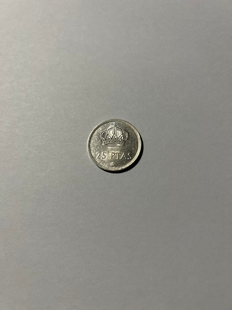 Munt 25 spaanse pesetas uit 1975, Ophalen of Verzenden, Overige landen, Losse munt
