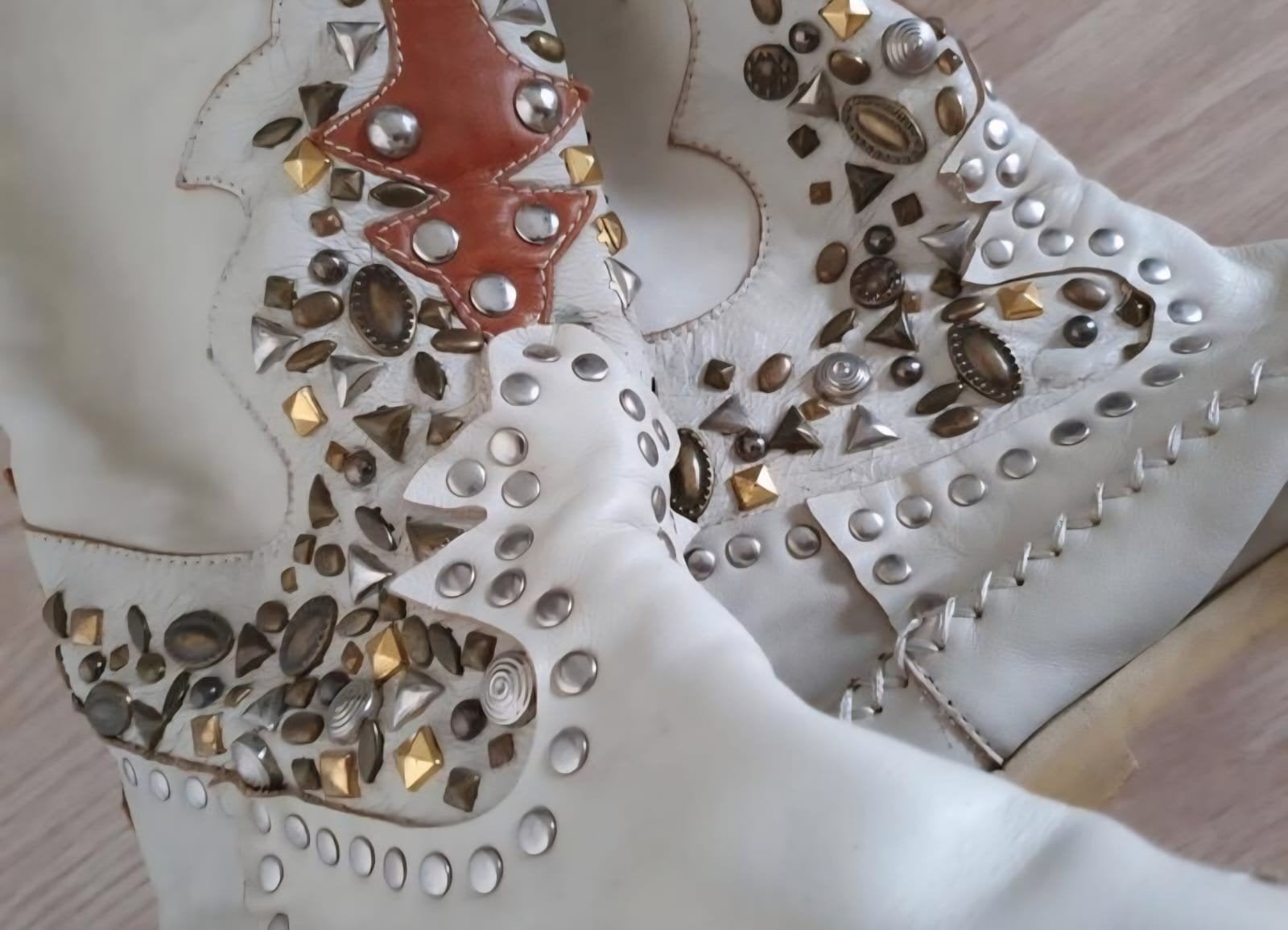 Hoge laarzen Ibiza Label, Kleding | Dames, Schoenen, Hoge laarzen, Verzenden, Wit, Ibiza label
