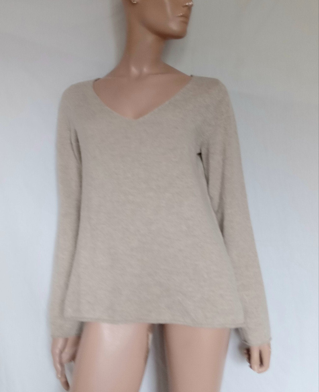 ZOE ONA CASHMERE Trui , Maat M, Kleding | Dames, Ophalen of Verzenden, Zo goed als nieuw, Maat 38/40 (M), Beige