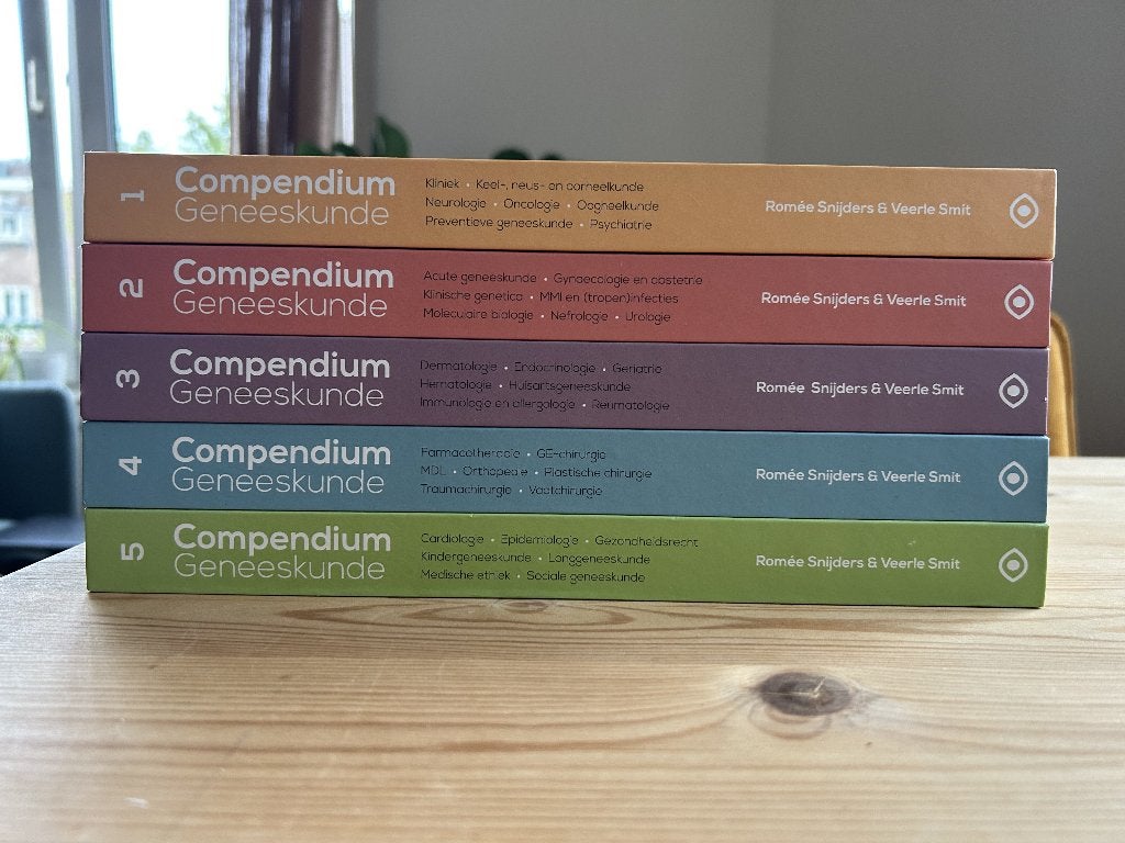 Nieuwe, ongebruikte 5-delige set Compendium Geneeskunde 2.0, Niet van toepassing, Nieuw, Ophalen of Verzenden, Beta
