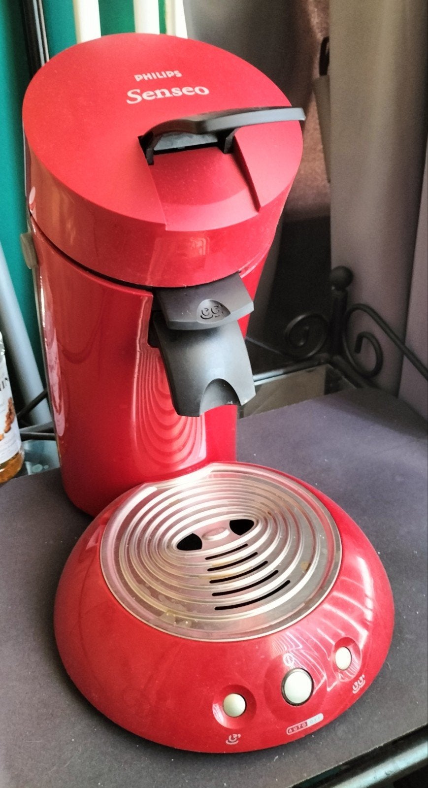 Philips Senseo Rood, Ophalen, Gebruikt, Koffiemachine, Koffiepads en cups