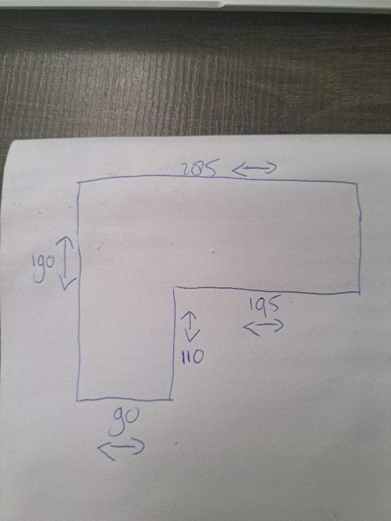 Te koop grijs gemeleerde hoekbank, Ophalen, 250 tot 300 cm, Gebruikt, Minder dan 75 cm