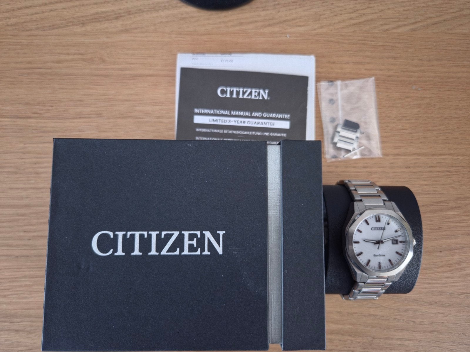 Citizen heren horloge eco drive, Sieraden, Tassen en Uiterlijk, Horloges | Heren, Ophalen, Zo goed als nieuw, Staal, Citizen