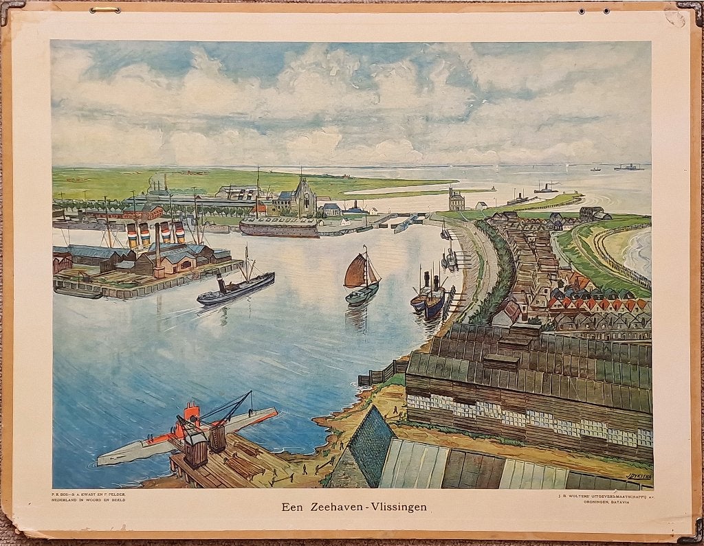 Een zeehaven - Vlissingen / J. Dijkstra, Ophalen, Geschiedenis