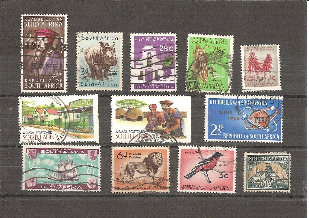 Zuid -Afrika, gestempeld kavel, Postzegels en Munten, Postzegels | Afrika, Verzenden, Tanzania, Gestempeld