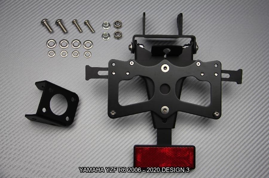 Korte Kentekenplaathouder YAMAHA YZF R6 2006 - 2020, Verzenden, Nieuw