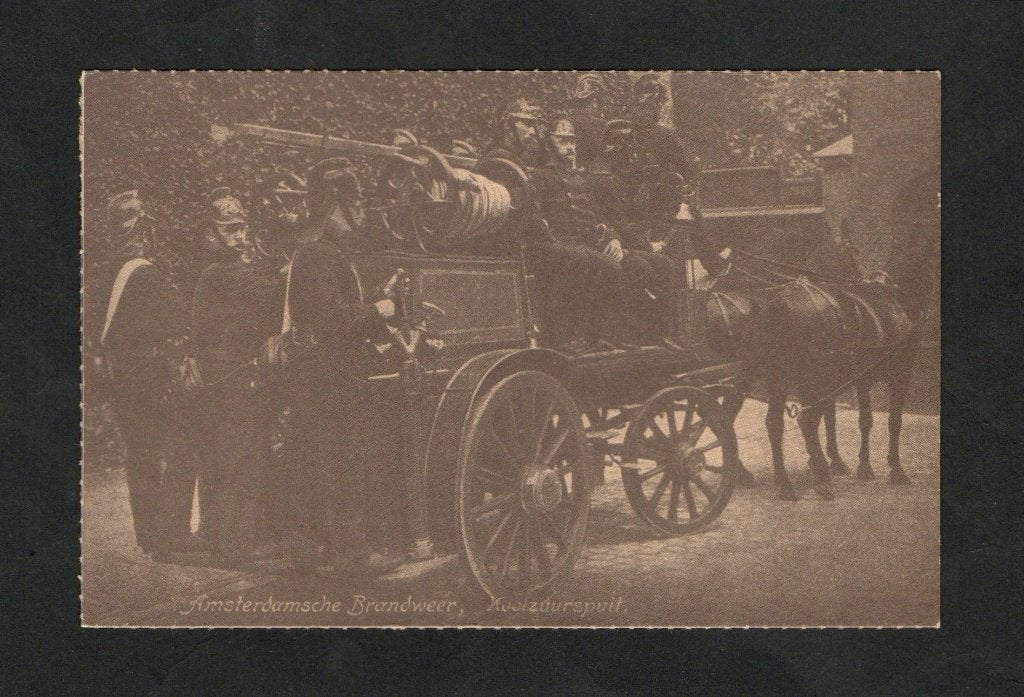 Amsterdam Amsterdamsche Brandweer Koolzuurspuit., Ophalen of Verzenden, Voor 1920, Ongelopen, Noord-Holland