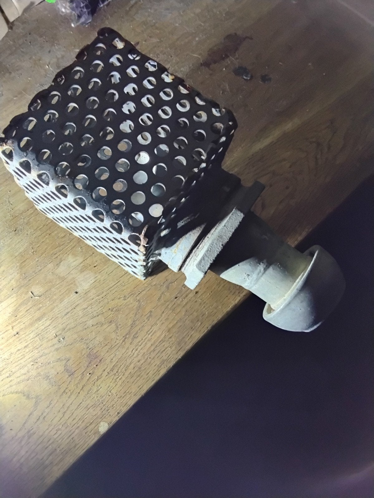 Metalen filter/zeef voor waterpomp of afvoer, Ophalen, Gebruikt