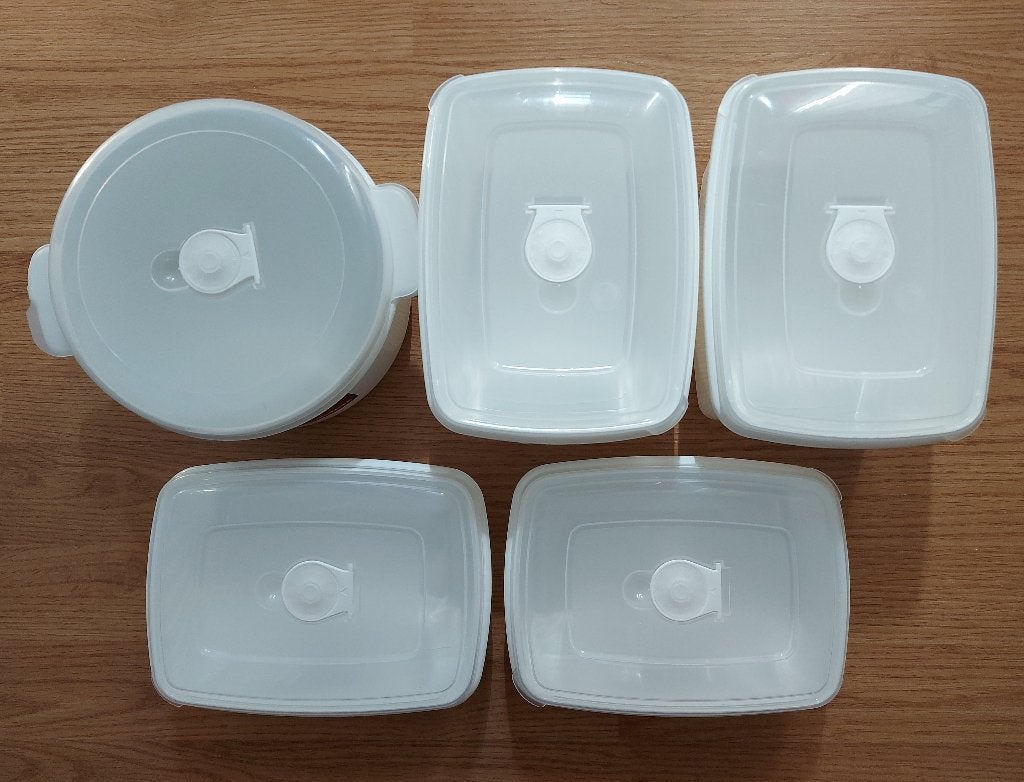 5 magnetron bakjes / voorraad bakjes van Plast Team, Overige typen, Kunststof, Nieuw, Ophalen of Verzenden