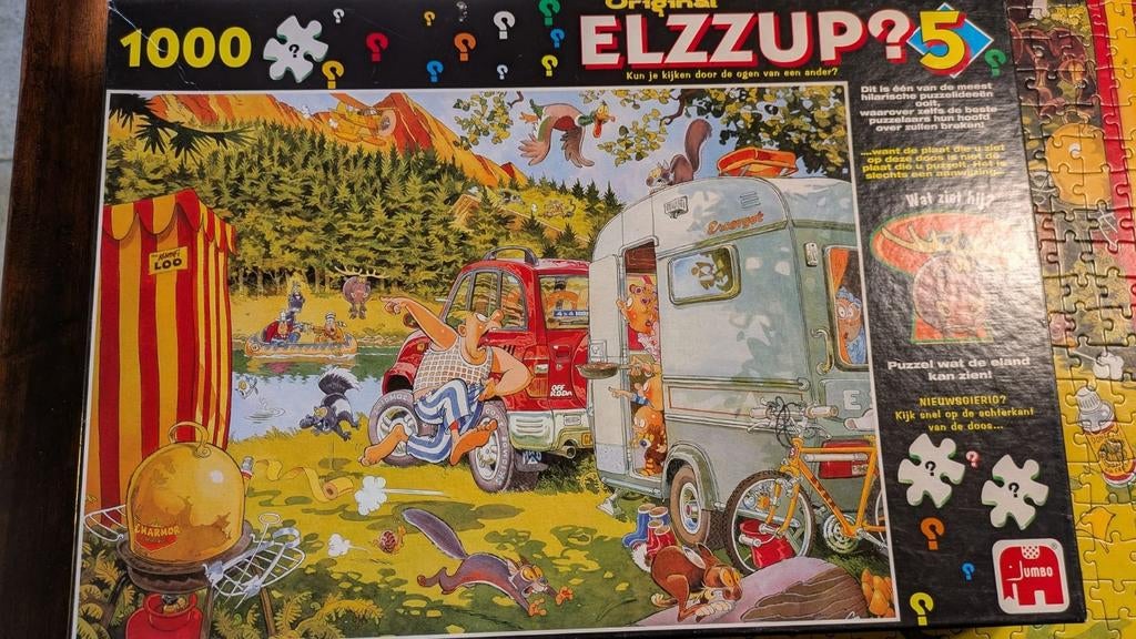 Jumbo Elzzup 5 Puzzel - 1000 stukjes, Ophalen of Verzenden, 500 t/m 1500 stukjes, Gebruikt, Legpuzzel