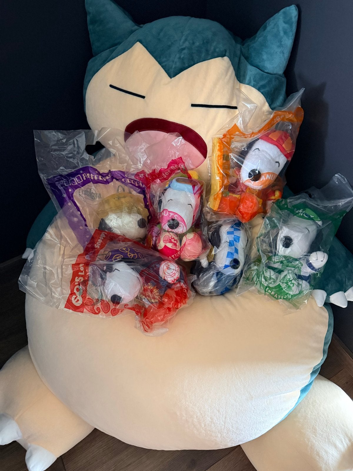 McDonald’s 50th Snoopy plush toys Happy meal set of 6, 2000, Overige merken, Overige typen, Blauw, Ophalen of Verzenden