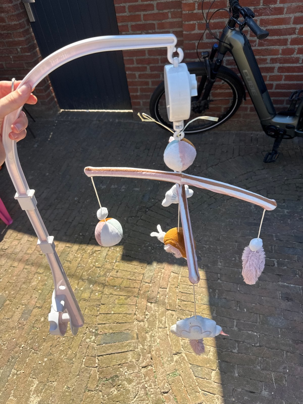 Muziekmobiel met schattige hangertjes, Ophalen, Zo goed als nieuw, Mobiel, Met geluid