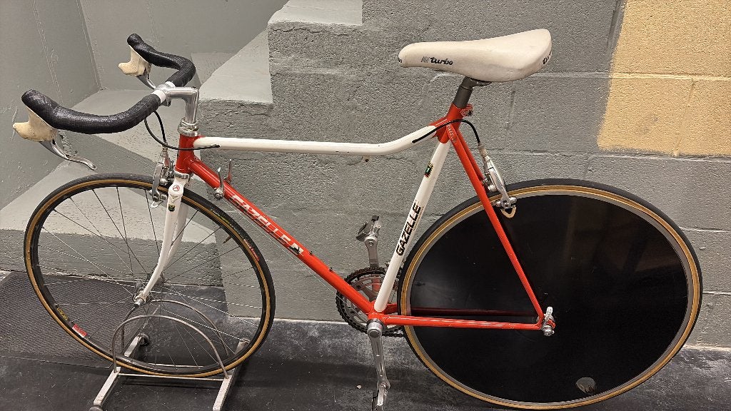 Retro gazelle tijdritfiets, Ophalen, Gebruikt, Velgrem, Gazelle